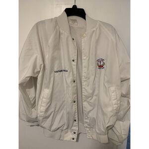 Vintage White 1984 Yacht Club Jacket Size L